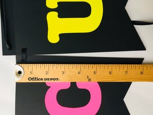 Large Neon Banner, Glow Party Banner, Personalized Banner, UV Reflective Decor, Black Light Banner, 80s Neon Party Banner, Fluorescent Decor