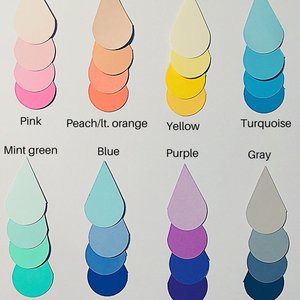 Large Pink Raindrop Garland, Pink Ombré Raindrops, Girl Baby Shower Decor, Sprinkle Shower Garlands, Virtual Baby Shower Backdrop, Pink Rain