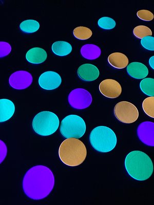 Neon Confetti, Glow Party Confetti, UV Reflective Decor, Glow Party Decoration, Black Light Party, Glow Party Table Accent, Neon Dance Party