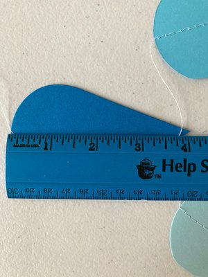 Ombré blue large raindrop garland, Blue ombré sprinkle garland, baby sprinkle, baby boy sprinkle decor, blue baby shower, boy baby shower