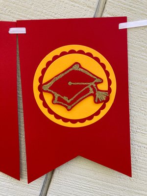University of Southern California Large Graduation Banner, CONGRATS Banner, Graduation Decor, Cardinal Red and Gold Graduation Party Decor