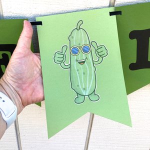 National Pickle Day Banner, Pickle Party, Office Celebration, Company Party, National Day Sign, Green Pickle, School Event, Get-Together