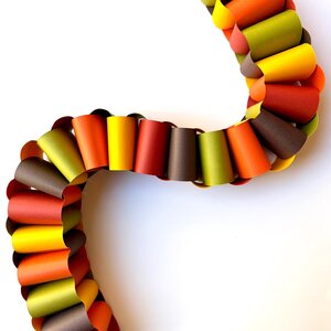 Chunky Paper Chain Fall Garland, DIY Paper Chain Kit, Autumn Fireplace Mantel Decor, Friendsgiving Craft, Thanksgiving Day Decor