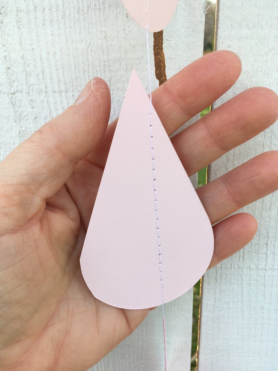 Large Pink Raindrop Garland, Pink Ombré Raindrops, Girl Baby Shower Decor, Sprinkle Shower Garlands, Virtual Baby Shower Backdrop, Pink Rain