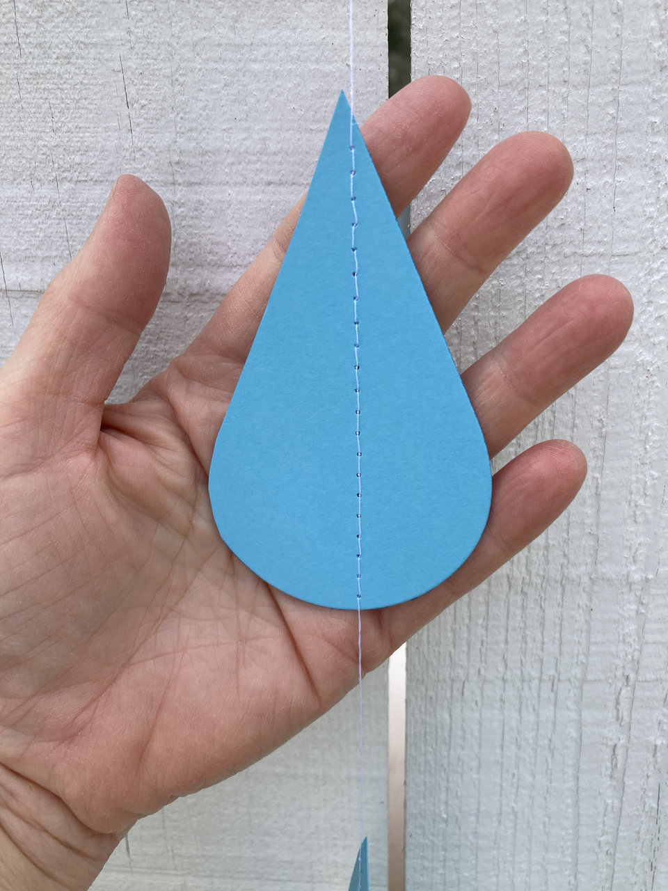 Ombré blue large raindrop garland, Blue ombré sprinkle garland, baby sprinkle, baby boy sprinkle decor, blue baby shower, boy baby shower