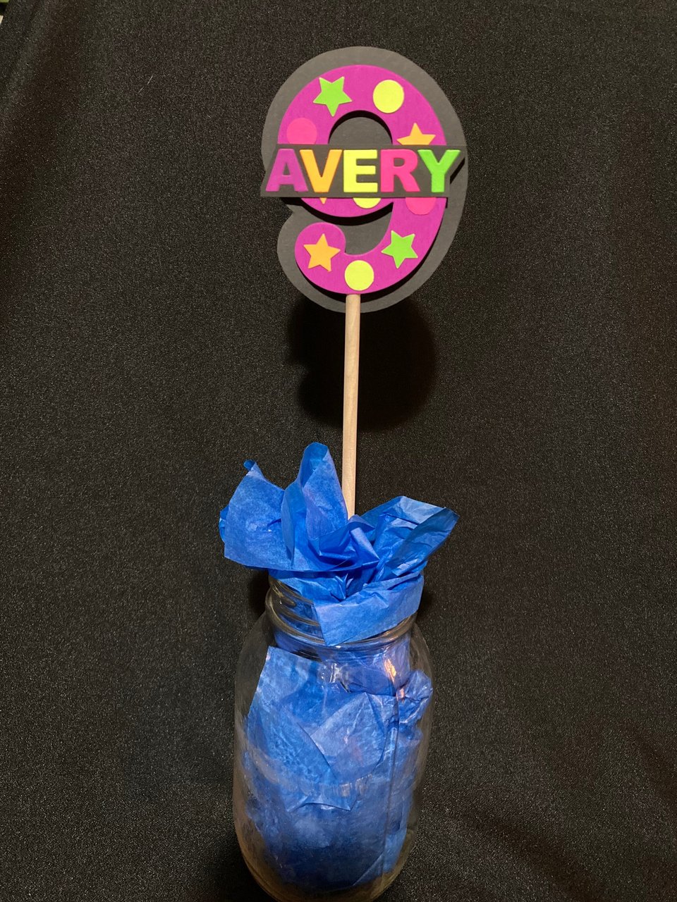 Glow Birthday Centerpiece, Glow Party Table Decorations, Neon Decor, Personalized Centerpiece, Neon Birthday Age, Neon Name, Skate Party