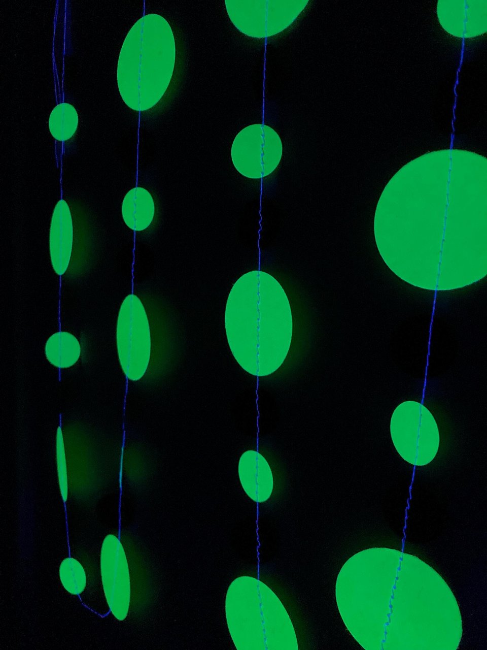 Neon green and black party garlands, Brat summer party, Paper circle bunting, brat Kamala summer celebration decoration, Charli xcx decor