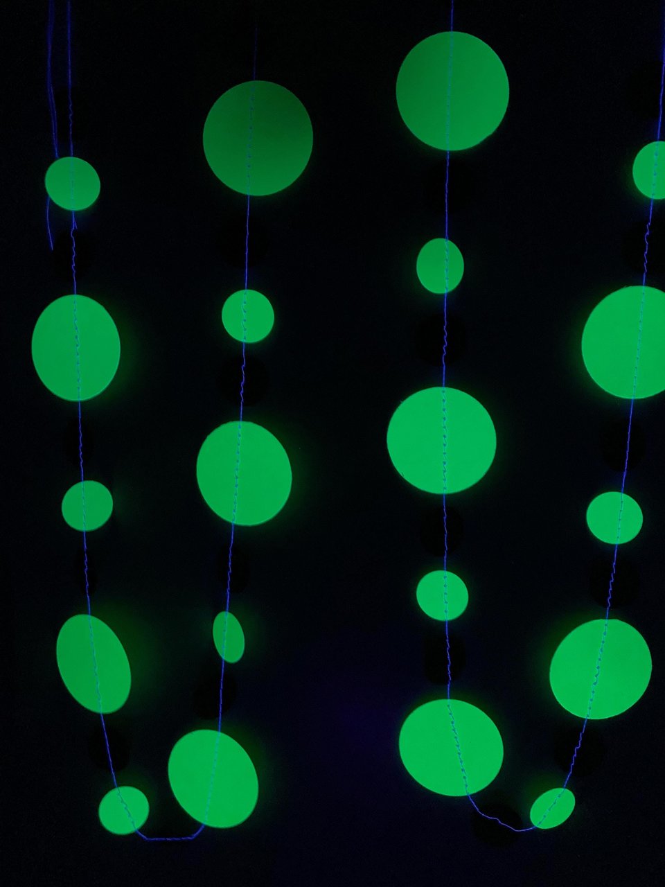 Neon green and black party garlands, Brat summer party, Paper circle bunting, brat Kamala summer celebration decoration, Charli xcx decor