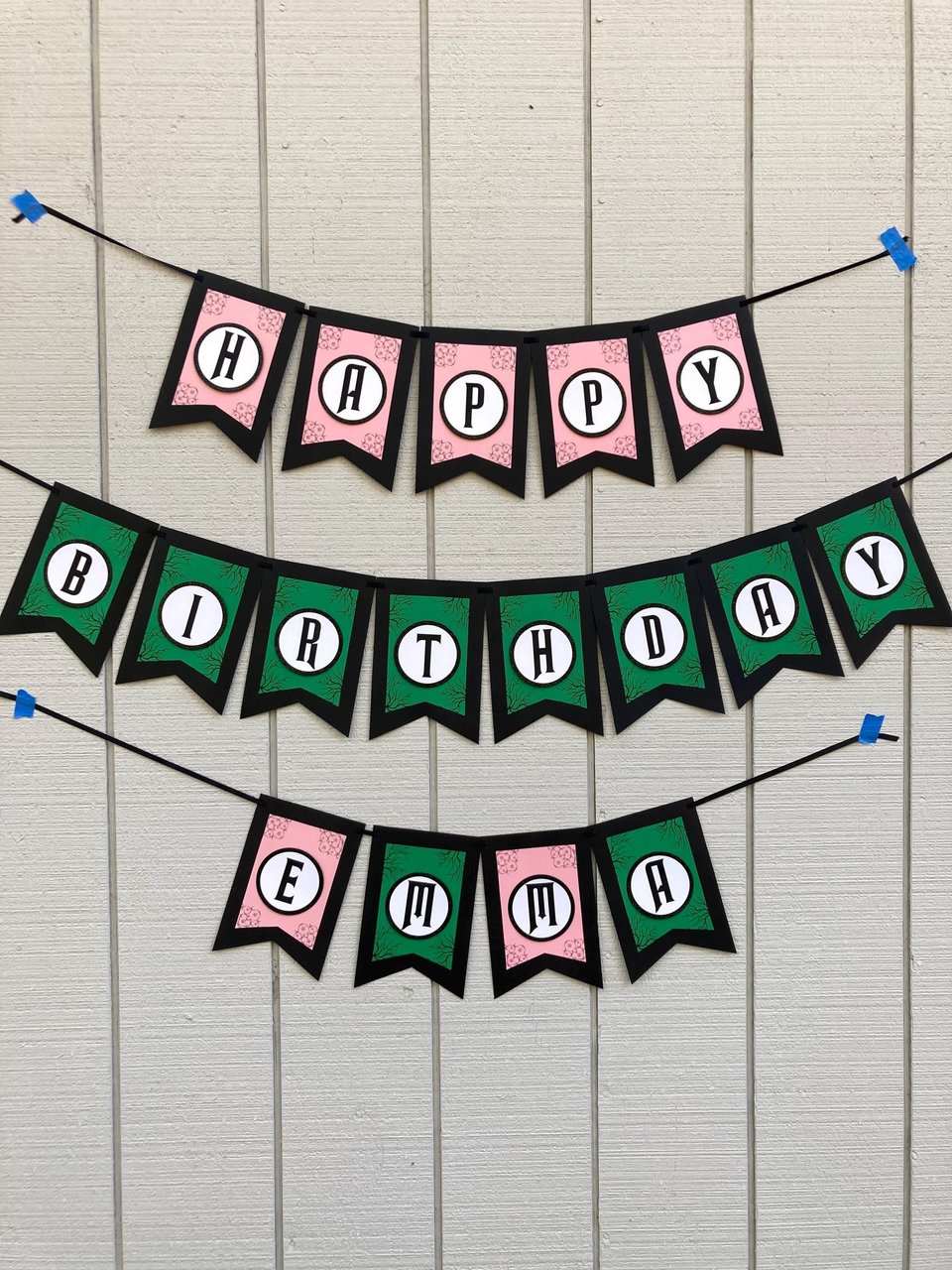 Wicked Personalized Birthday Banner, Good Witch Bad Witch Decor, Green and Pink Birthday Sign, Wicked Movie Party, Trendy Birthday Party