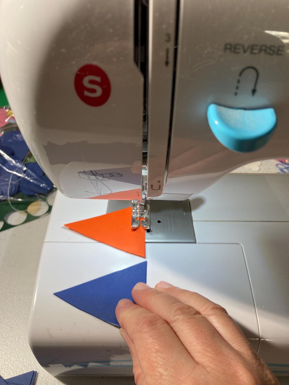 Homecoming Decoration, Blue and Orange Paper Triangle Flag Pennant, College Game Day Streamers, Custom Sports Banner, Tailgate Party