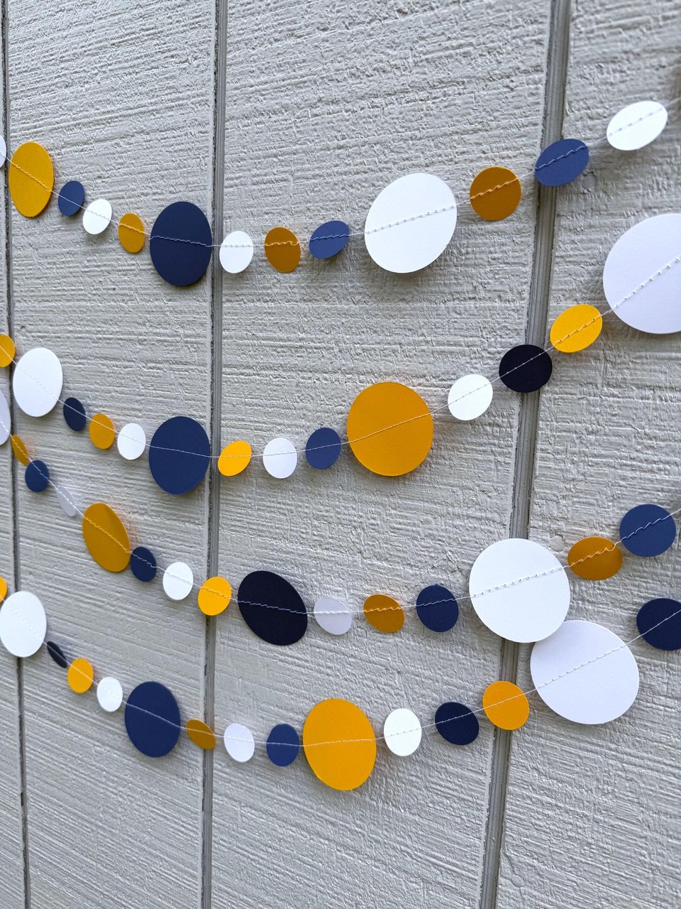 University of California Graduation Decoration, Navy, White and Gold Garland Backdrop, College Dorm Decor, UC Davis Party, UC Berkeley Event