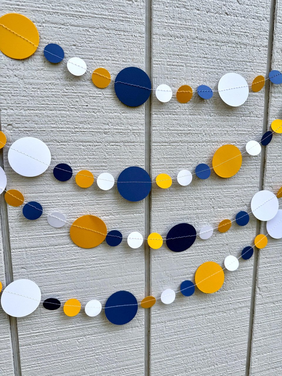 University of California Graduation Decoration, Navy, White and Gold Garland Backdrop, College Dorm Decor, UC Davis Party, UC Berkeley Event