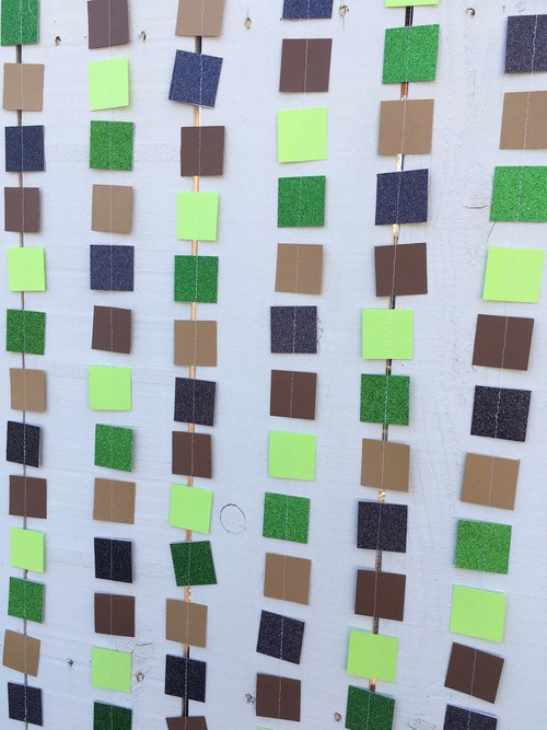 Minecraft Party Decoration, Video Game Birthday Garland, Virtual Minecraft Party, Square Pixel Garland, Minecraft Party Backdrop, Zoom Party
