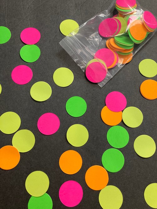 Neon Confetti, Glow Party Confetti, UV Reflective Decor, Glow Party Decoration, Black Light Party, Glow Party Table Accent, Neon Dance Party