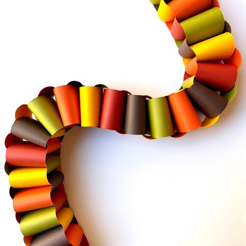 Chunky Paper Chain Fall Garland, DIY Paper Chain Kit, Autumn Fireplace Mantel Decor, Friendsgiving Craft, Thanksgiving Day Decor