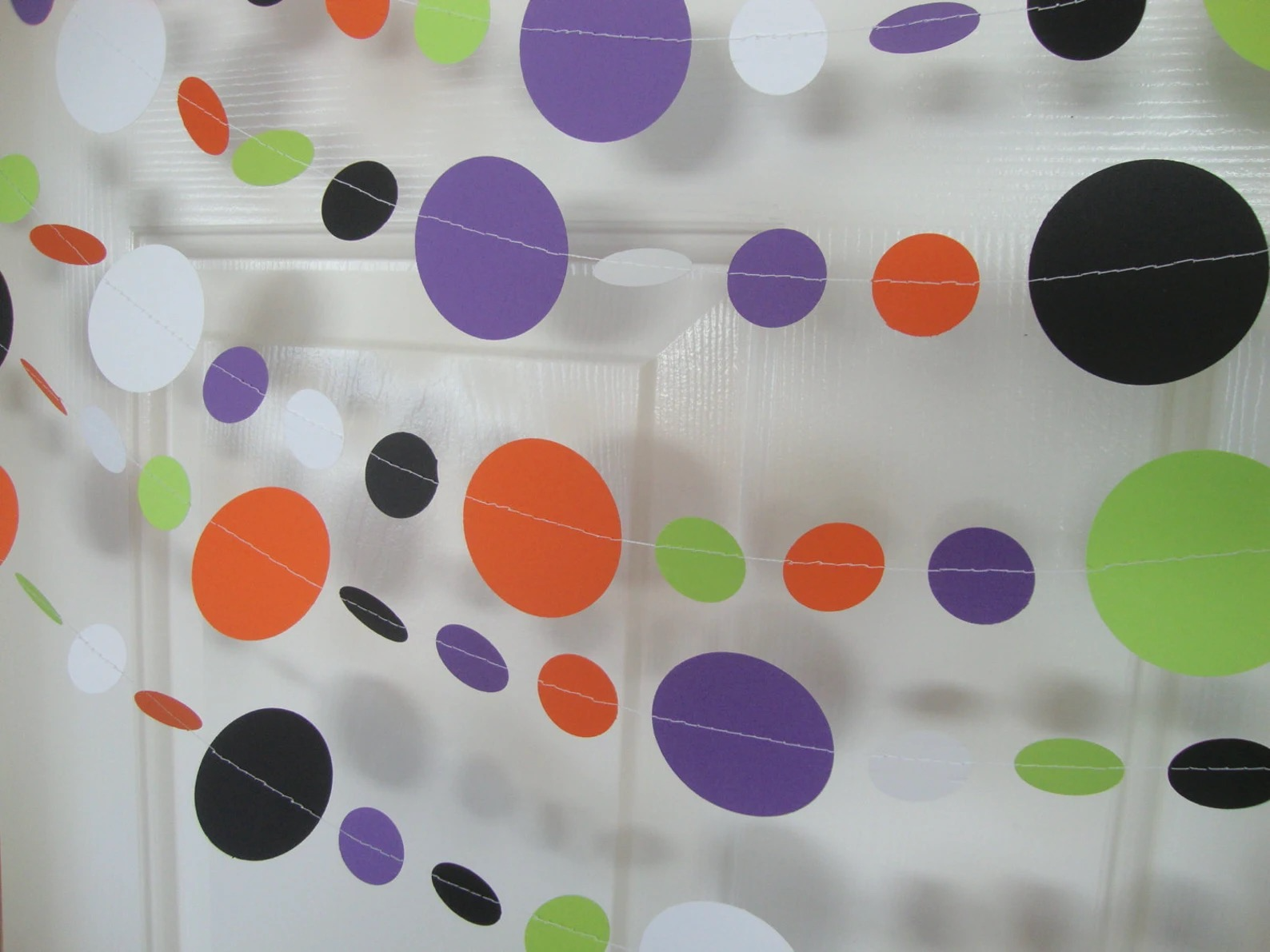 Halloween circle garland decoration for Summer Halloween party backdrop