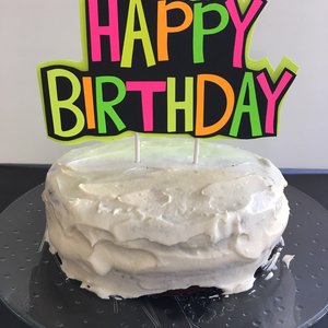 Glow Party Cake Topper, Neon Birthday Cake Topper, Personalized Cake Topper, UV Reflective Cake Decoration, Fluorescent Neon Cake Decor
