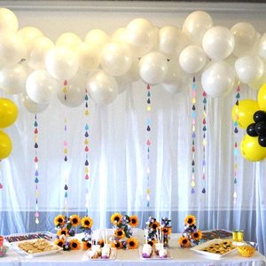 Pink raindrop garland, Sprinkle garland, Garland for baby sprinkle, Girl baby shower decor, Pink baby shower garland