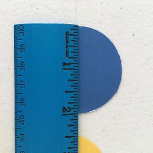 Blue and Yellow Circle Graduation Party Garland, UCLA Dorm Decor, University of California Graduation Decor, Dorm Decoration, Back to School