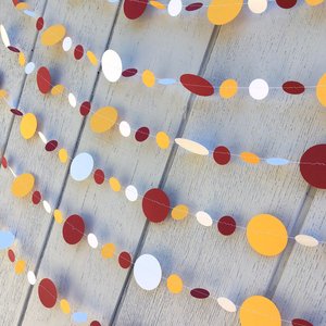University of Minnesota Graduation Decor, Maroon and Gold Graduation Garland, Burgundy and Yellow, Calvin University, Graduation Decor