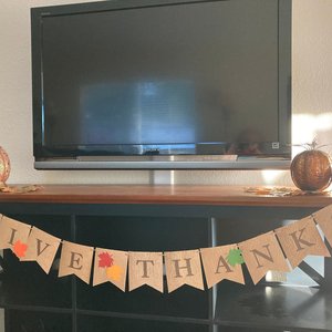Thanksgiving Banner, Give Thanks Banner, Autumn Decor, Thanksgiving Decoration, Fireplace Mantel Decor, Fall Decoration, Food Table Backdrop