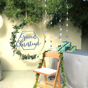 Blue Ombre Raindrop Garlands, Blue Raindrops, Bridal Shower Garland, Blue Shower Backdrop, Virtual Shower Backdrop, Shower Decoration