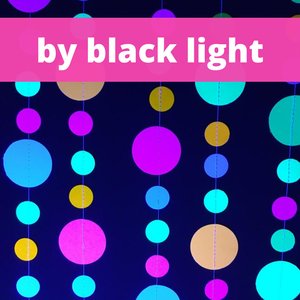 Glow Party Decorations, Neon Garlands, Black Light Party Decor, UV Reflective Garlands, 80s Party Decor, Sweet 16 Glow Party, Skate Party