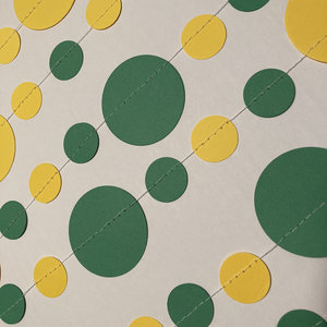 Green and Gold Graduation Garland, Green and Yellow Garland, Graduation Decor, School Color Garland, Baylor University, U of Oregon Graduate