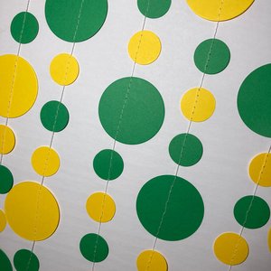 Green and Gold Graduation Garland, Green and Yellow Garland, Graduation Decor, School Color Garland, Baylor University, U of Oregon Graduate