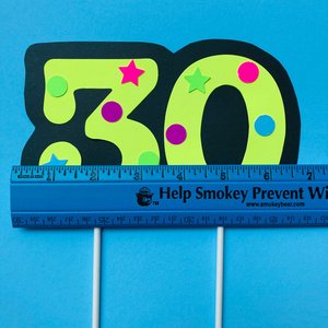 Neon Number Cake Topper, Glow Party Cake Topper, Neon Birthday Cake Topper, UV Reflective Cake Decoration, Fluorescent Neon Cake Decor