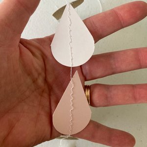 Girl Baby Shower, Baby Shower Decoration, Baby Sprinkle Decor, Blush and Gold Raindrop Garland, Pink Raindrop Bunting, Baby Shower Backdrop