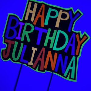 Glow Party Cake Topper, Neon Birthday Cake Topper, Personalized Cake Topper, UV Reflective Cake Decoration, Fluorescent Neon Cake Decor