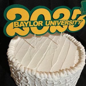 Baylor University Graduation Cake Topper, University Graduation, Graduation Party, Cake Decor, Class of 2023, Green and Gold, Grad Decor