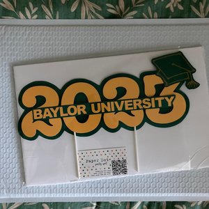 Baylor University Graduation Cake Topper, University Graduation, Graduation Party, Cake Decor, Class of 2023, Green and Gold, Grad Decor