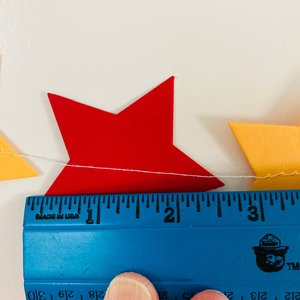 Star Graduation Paper Garland, Cardinal Red and Gold Star Bunting, Dorm Decor, Graduation Party Streamer, Southern California University