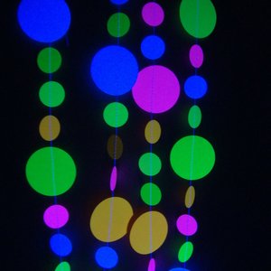 Glow Party Decorations / Black light party neon garlands