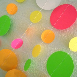 Glow Party Decorations / Black light party neon garlands