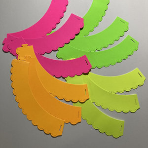 Neon Cupcake Decor, One Dozen Standard Cupcake Wrappers, Glow in the Dark Party, Fluorescent Party Decor, Black Light Party, UV Reflective