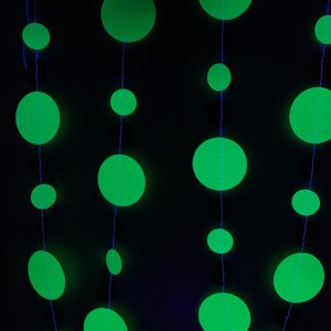 Neon green and black party garlands, Brat summer party, Paper circle bunting, brat Kamala summer celebration decoration, Charli xcx decor