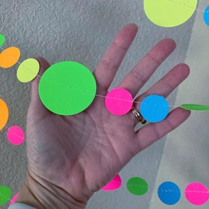 Glow Party Decorations, Neon garlands for black light party, 80s neon party decor, sweet 16 glow party, skate party decor