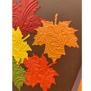 Happy Thanksgiving Banner, Large Thanksgiving Day Sign, Orange and Brown Fall Leaf Wall Decor, Family Gathering Decoration, Autumn Holiday