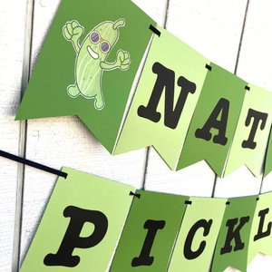 National Pickle Day Banner, Pickle Party, Office Celebration, Company Party, National Day Sign, Green Pickle, School Event, Get-Together