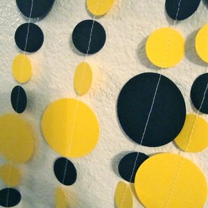 Graduation Garland, Gold Black Garland, Cal State Decor, College Color Decor, Graduation Decoration, Black and Gold Decor, Graduation Party