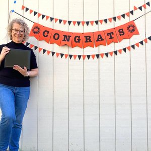 Personalized Princeton graduation banner, large pennant congrats banner, orange and black graduation party decor, Oregon State garlands