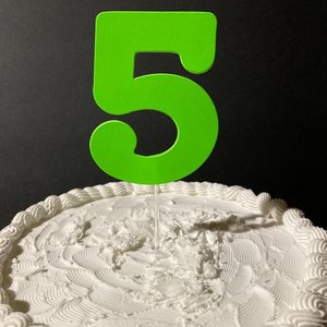Fluorescent neon number for black light birthday party, Glow party birthday decoration, Simple cake centerpiece embellishment with age