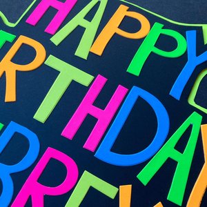 Neon blacklight cake topper, techno house party decor, EDM rave birthday, personalized fluorescent cake sign, UV reactive party topper