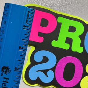 Prom 2025 Neon Centerpiece, School Dance Glow Party, Colorful Table Decoration, Neon Decor, Custom Centerpiece, Black Light Photo Booth Prop