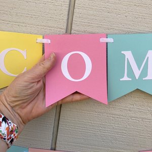 Welcome Baby Banner, Baby Shower Decoration, Baby Sprinkle Personalized Banner, Custom Sign, Nursery Decor, Gift and Food Table Backdrop