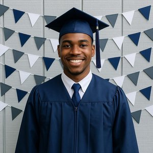 Georgetown graduation party garland, Navy White Gray Triangle Bunting, University of North Florida, Dorm Streamers, Colorado School of Mines