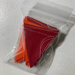 Virginia Tech graduation party garland, College Color Triangle Bunting, University dorm decor, Bed Party Streamers, Virginia Tech pennant